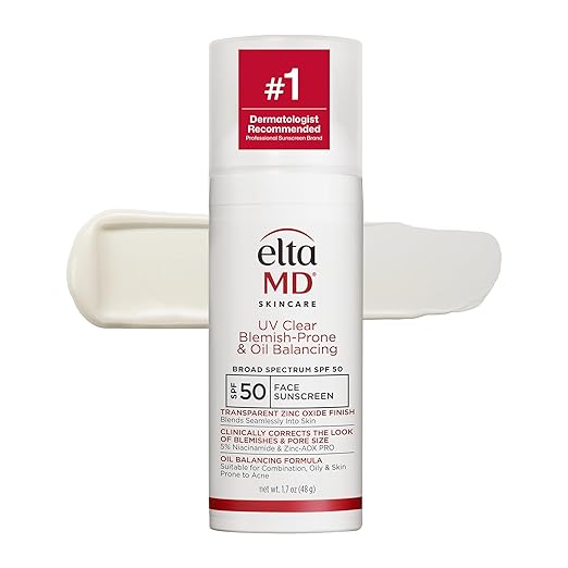 EltaMD UV Clear Sunscreen SPF 46 – oil-free face sunscreen for sensitive and oily skin