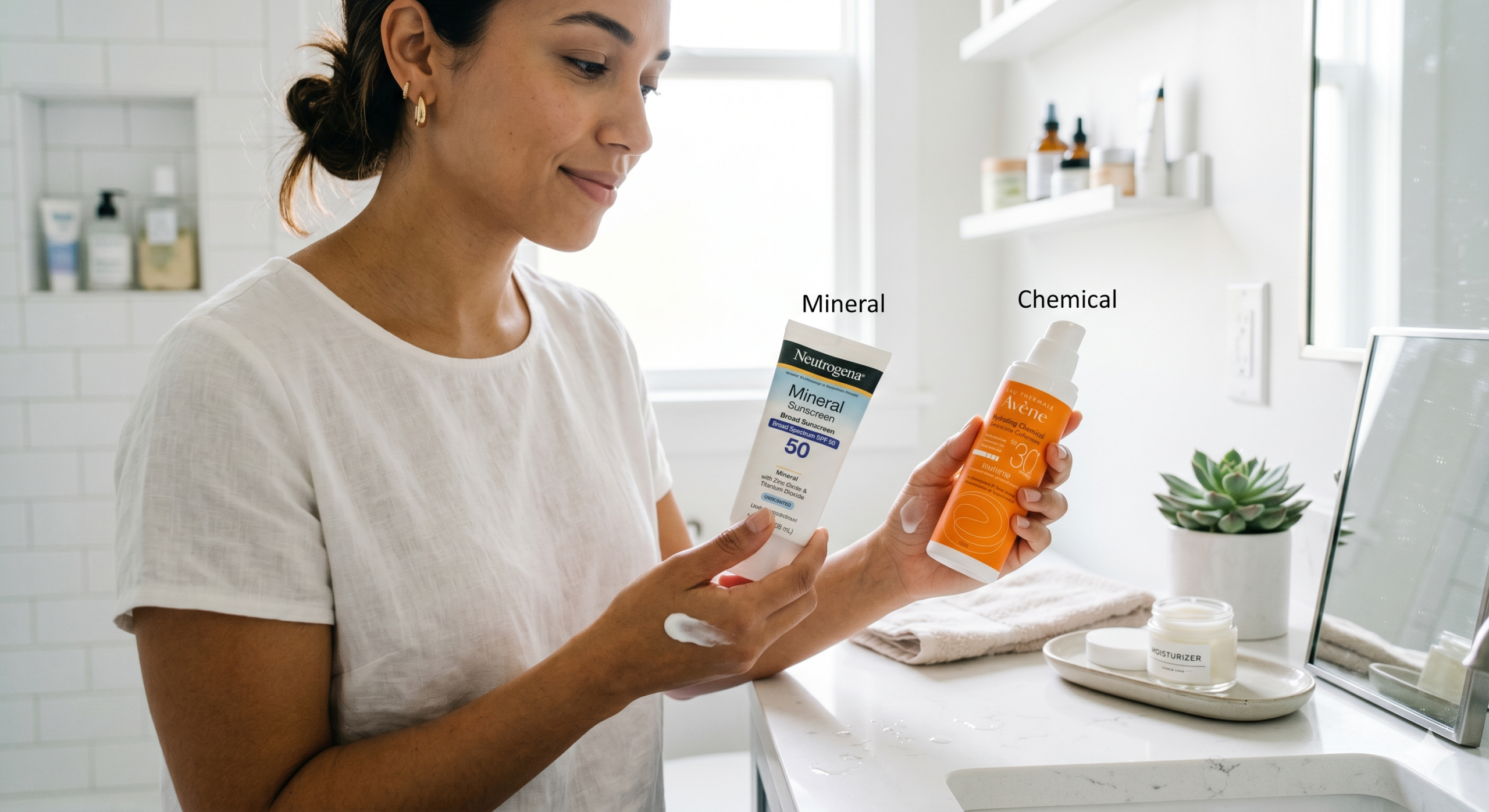Comparing mineral stick for sensitive skin and gel best sunscreen for oily skin textures